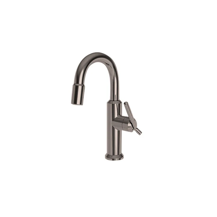 Bar Faucet Jeter 1 Lever ADA Flat Black Pull Down Swivel Brass Spout Height 8-2/3 Inch 1.8 Gallons per Minute - Frankwebs