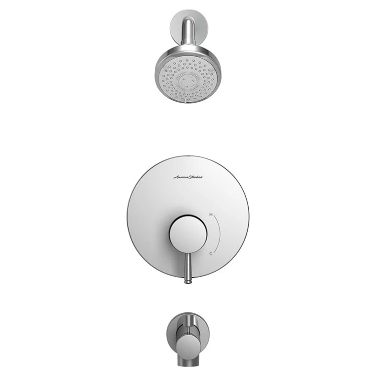 Serin Pressure Balance Tub/Shower Valve Trim with Cartridge and Water-Saving Showerhead - Frankwebs