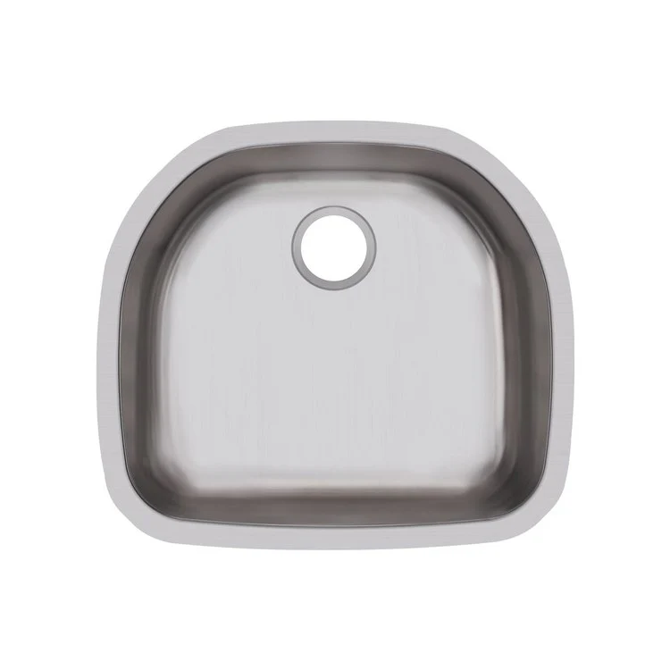 Kitchen Sink Dayton 23.5 x 21 Inch Single Bowl Soft Satin Undermount - Frankwebs