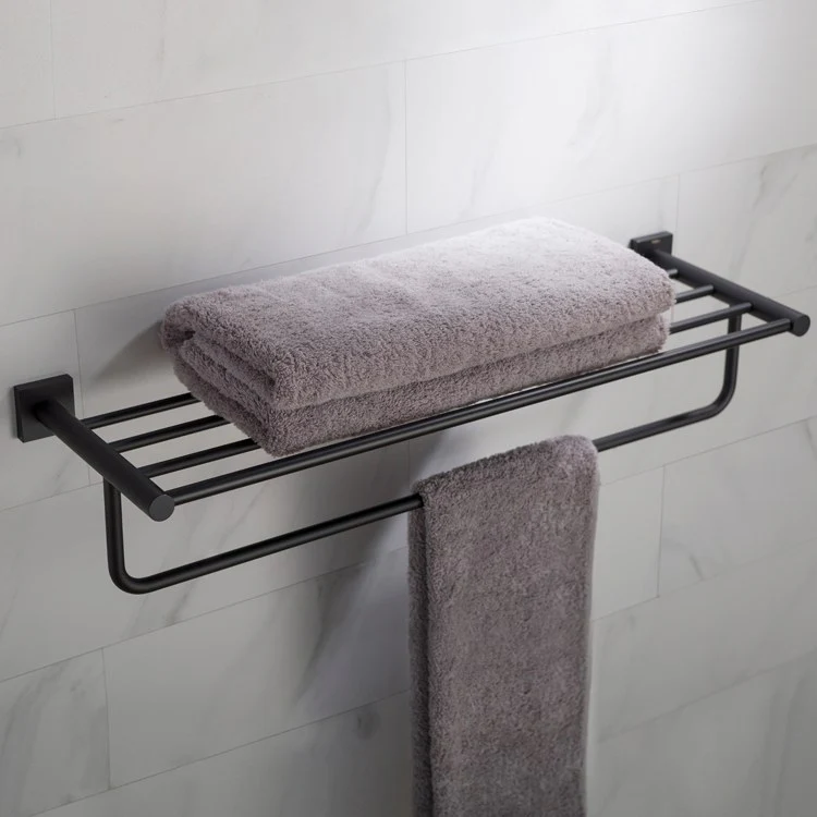 Ventus Bathroom Shelf with Towel Bar - Frankwebs