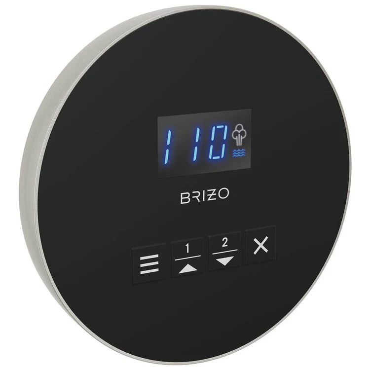 Steambath Control Mystix Round Lumicoat Polished Gold Surface Mount Inside Steam Room Selectable RapidMist Patented Dual Sensor Technology - Frankwebs