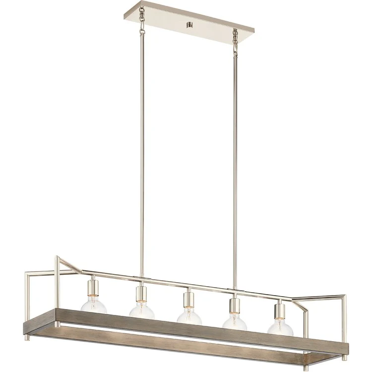 Tanis Five-Light Linear Chandelier - Frankwebs