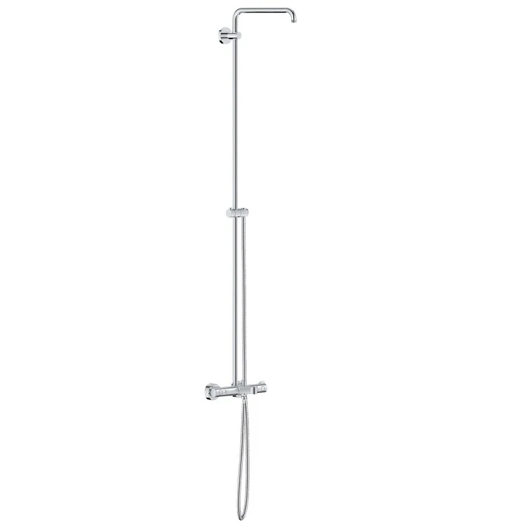 Euphoria 180 Exposed Thermostatic Shower System without Showerhead/Handshower - Frankwebs