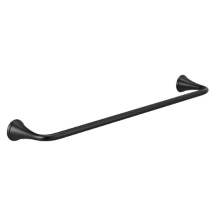 Towel Bar Kayra 24W Matte Black 4-3/8 Inch Wall Mount - Frankwebs