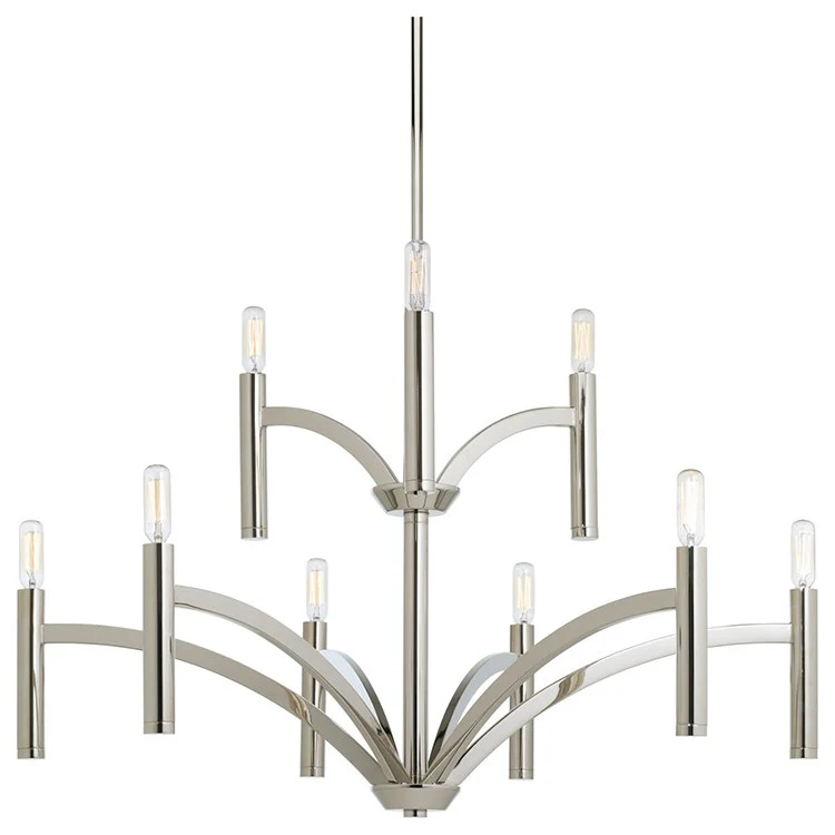 Draper Nine-Light, Two-Tier Chandelier - Frankwebs