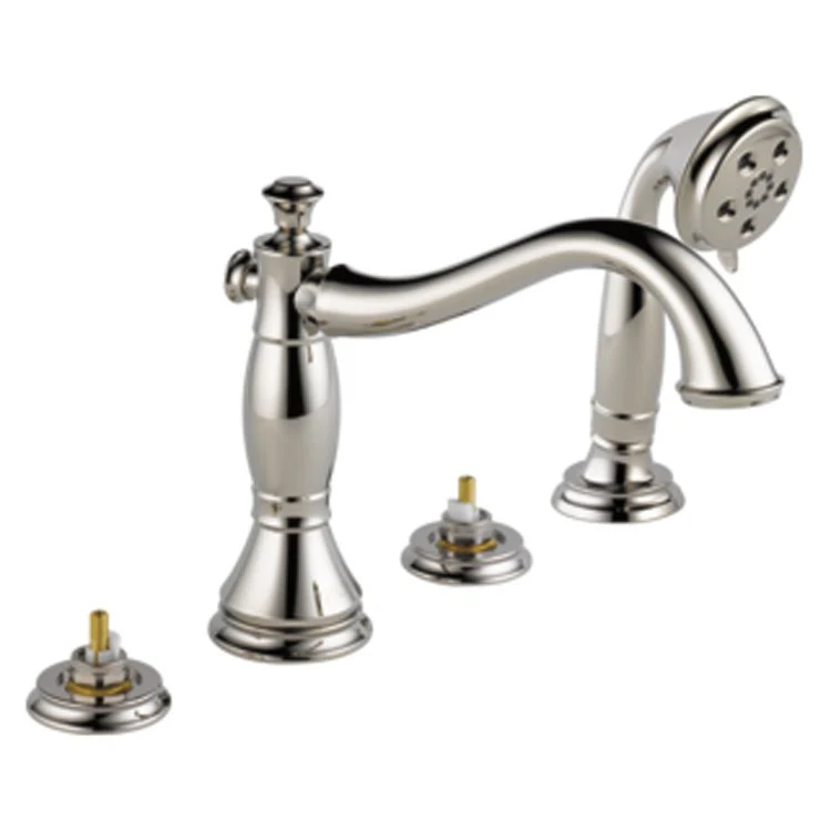 Cassidy Two Handle Roman Tub Filler with Handshower without Handles - Frankwebs