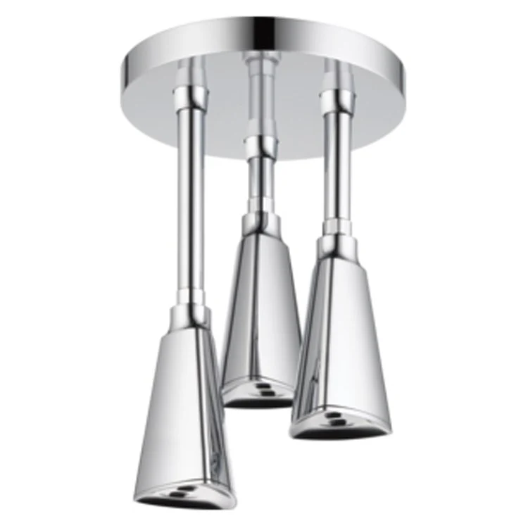 H2Okinetic Single-Function Three-Head Pendant Raincan Shower Head - Frankwebs