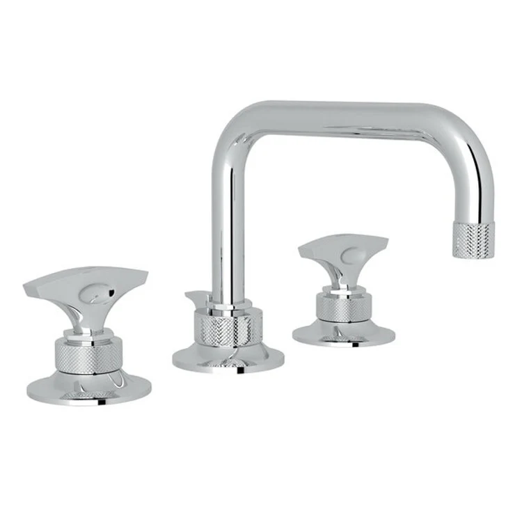 Lavatory Faucet Graceline Widespread 2 Metal Dial Lever Gun Metal 1.5 Gallons per Minute U-Spout - Frankwebs