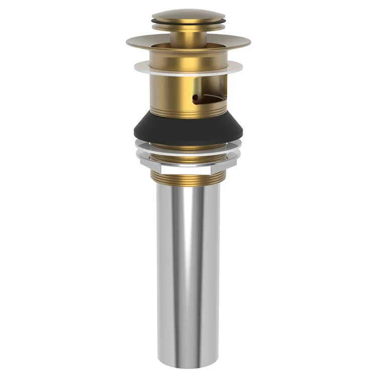 Push Drain Lavatory Drain Aged Brass Brass for 1-5/8IN to 1-3/4IN Openings - Frankwebs