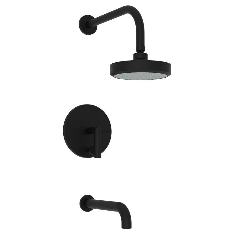 Pavani Pressure Balance Tub/Shower Trim with Lever Handle - Satin Bronze PVD - Frankwebs