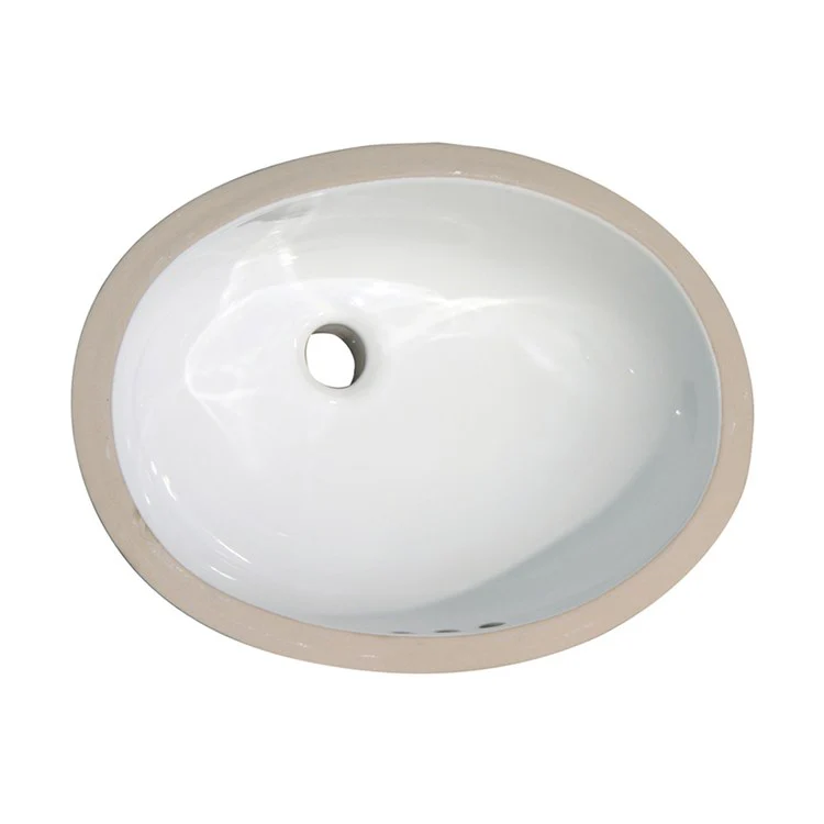 Lavatory Sink Rosa 570 Undercounter 21-1/2 x 16-1/2 Inch Oval Bisque - Frankwebs