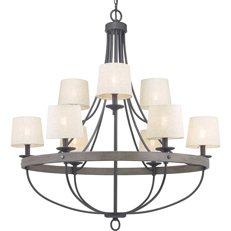 Gulliver Nine-Light Two-Tier Chandelier - Frankwebs