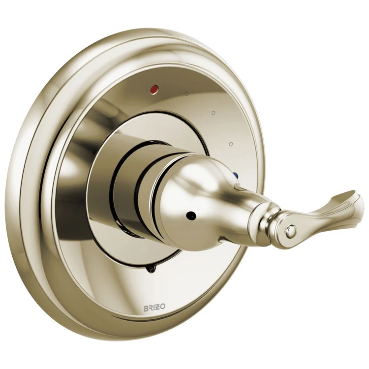 Pressure Balance Valve Trim Charlotte Round 1 Lever Brilliance Polished Nickel/Cocoa Bronze ADA - Frankwebs
