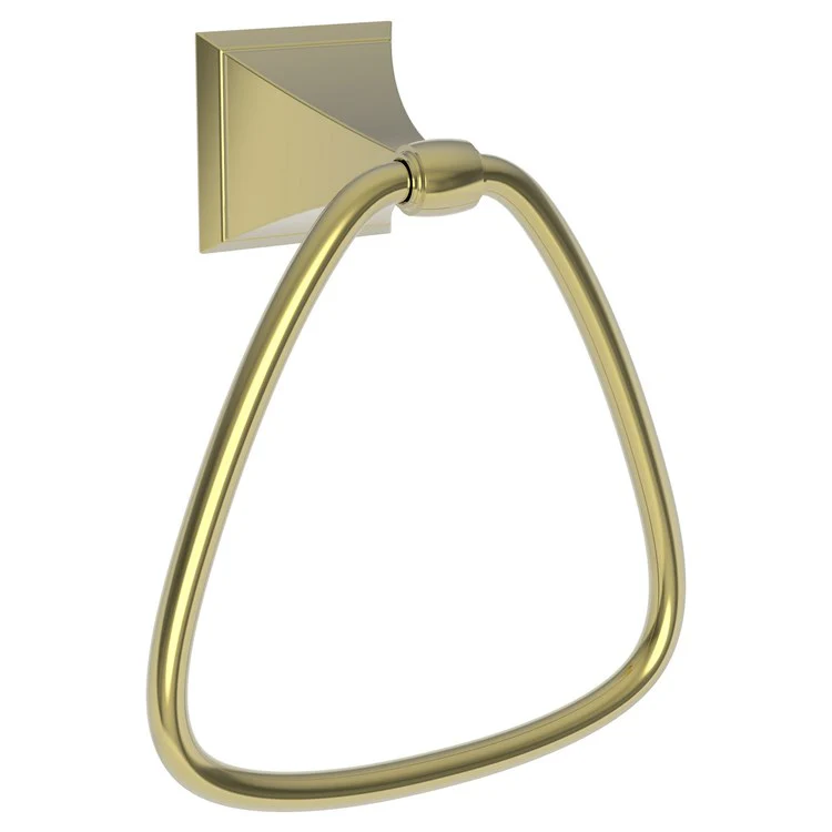 Towel Ring Joffrey 6-1/4 Inch Triangular Closed Satin Bronze PVD Brass 3-1/4 Inch - Frankwebs