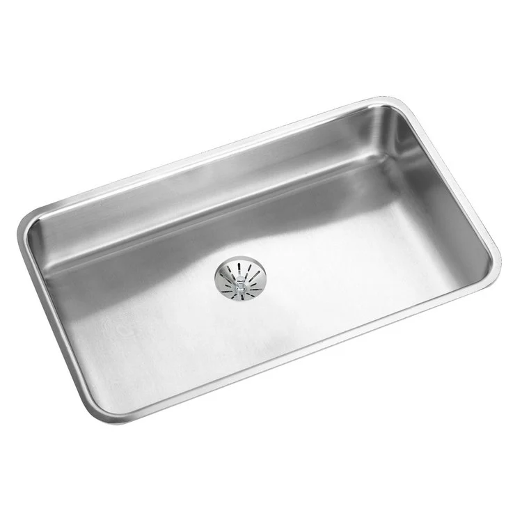 Kitchen Sink Gourmet 30.5 x 18.5 Inch Single Bowl Kit with Perfect Drain Lustrous Satin Undermount - Frankwebs