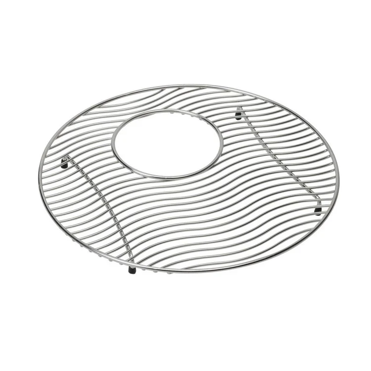 Sink Grid Bottom Grid 14 x 14 Inch Polished Stainless Steel for Circular Bowls - Frankwebs