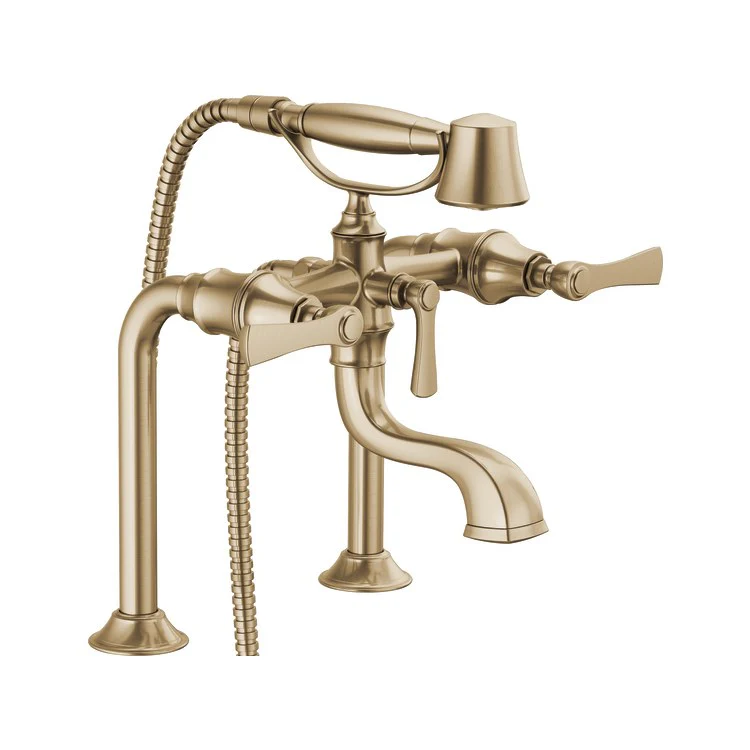 Tub Filler Trim Rook 2 Lever Venetian Bronze ADA 8 Inch Spread - Frankwebs