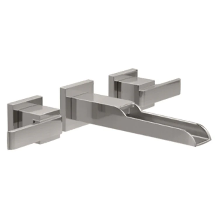 Ara Two Handle Wall-Mount Bathroom Faucet Trim with Channel Spout - Frankwebs
