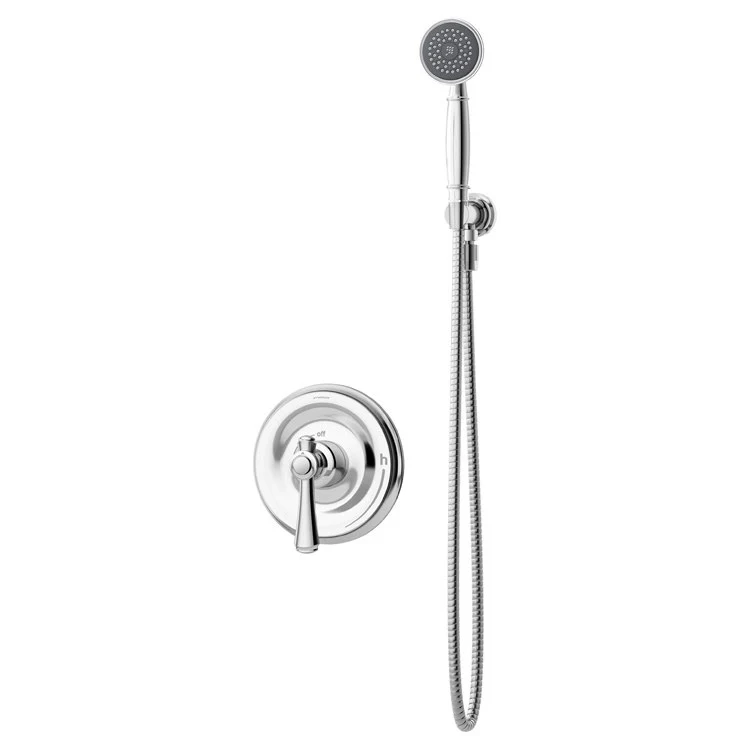 Handshower Trim Degas Round 1 Lever Polished Chrome 1.5 Gallons per Minute for Temptrol Pressure Balancing Shower Valve - Frankwebs