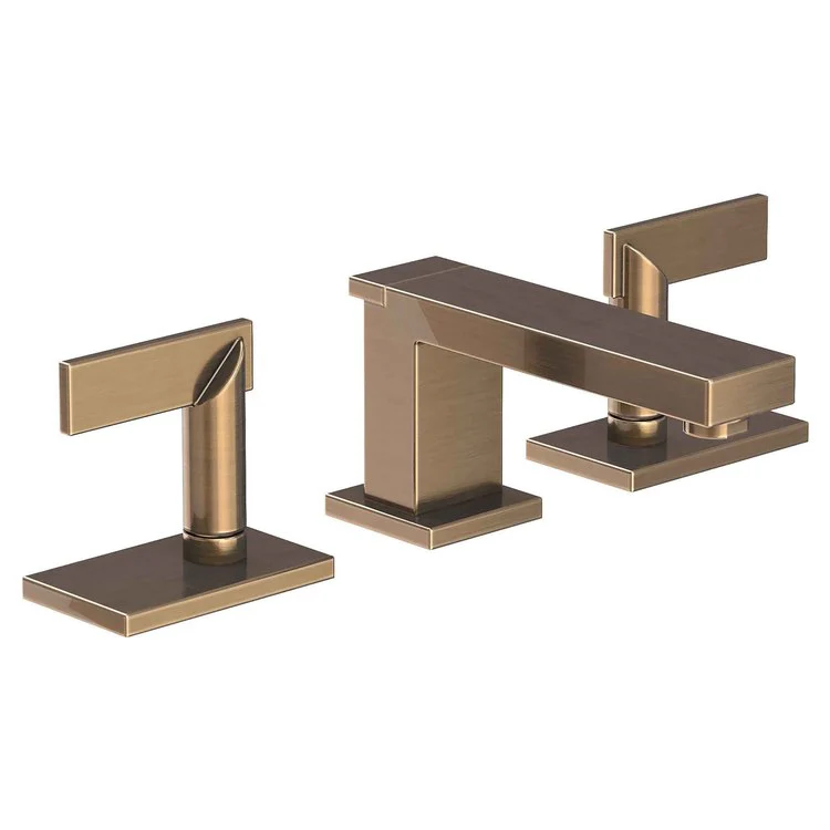 Lavatory Faucet Metro Widespread 8 to 20 Inch Spread 2 Lever ADA Antique Nickel 1.2 Gallons per Minute Brass Spout Height 2-1/2 Inch - Frankwebs