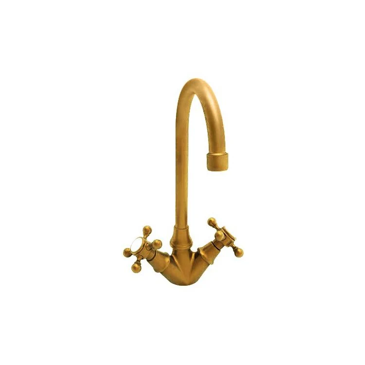 Bar Faucet Chesterfield 2 Cross ADA Aged Brass 1.8 Gallons per Minute - Frankwebs