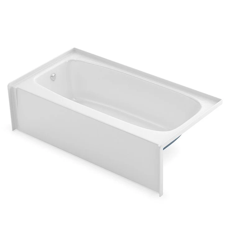 Tub 54 x 29 x 16 Inch Left Drain Outlet White AcrylX Rectangle 33 Gallons - Frankwebs
