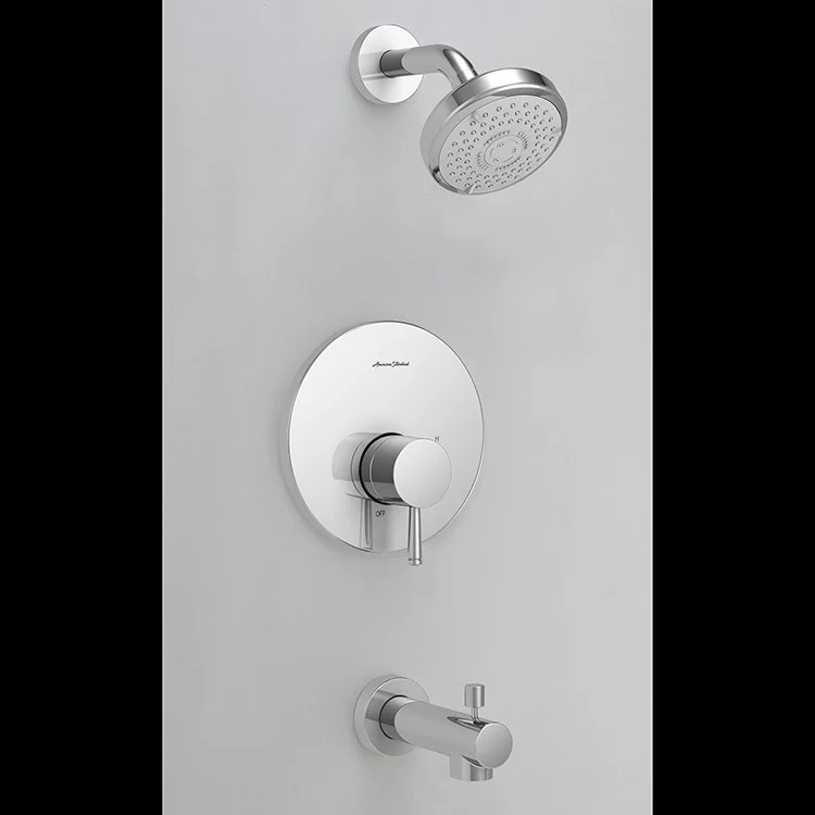Serin Pressure Balance Tub/Shower Valve Trim with Cartridge and Water-Saving Showerhead - Frankwebs