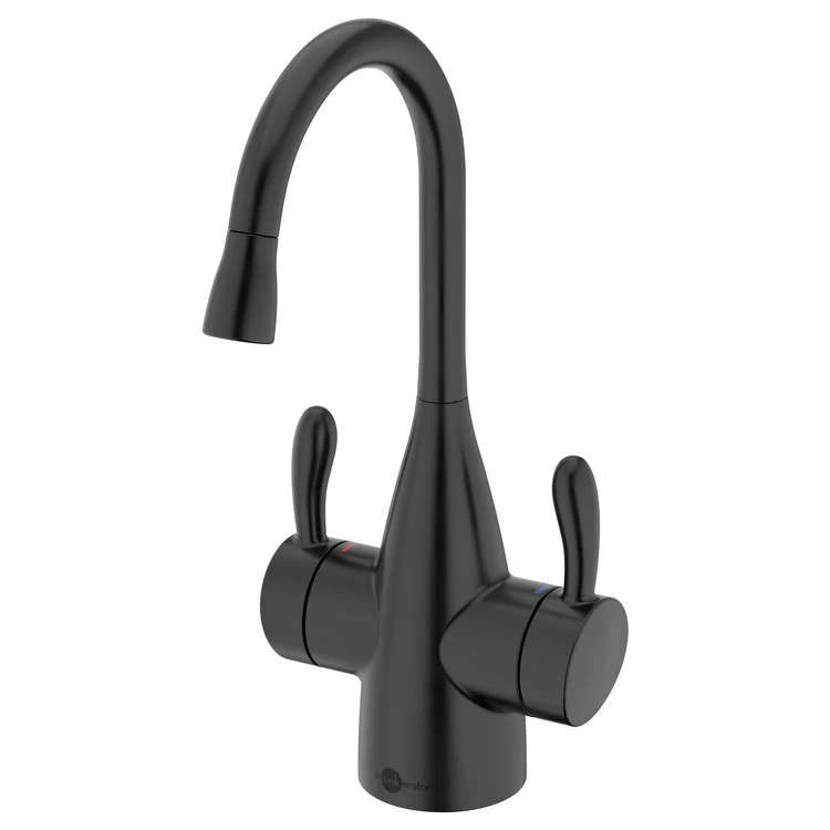 Water Dispenser Showroom Transitional 1010 Instant 2 Lever ADA Gooseneck Swivel 360 DEG Matte Black - Frankwebs