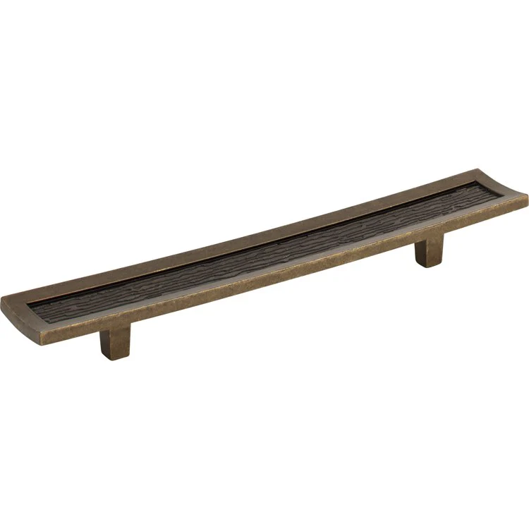 Drawer Pull Atlas Primitive Burnished Bronze Zinc Alloy 5-1/16 Inch 7-3/4 Inch - Frankwebs