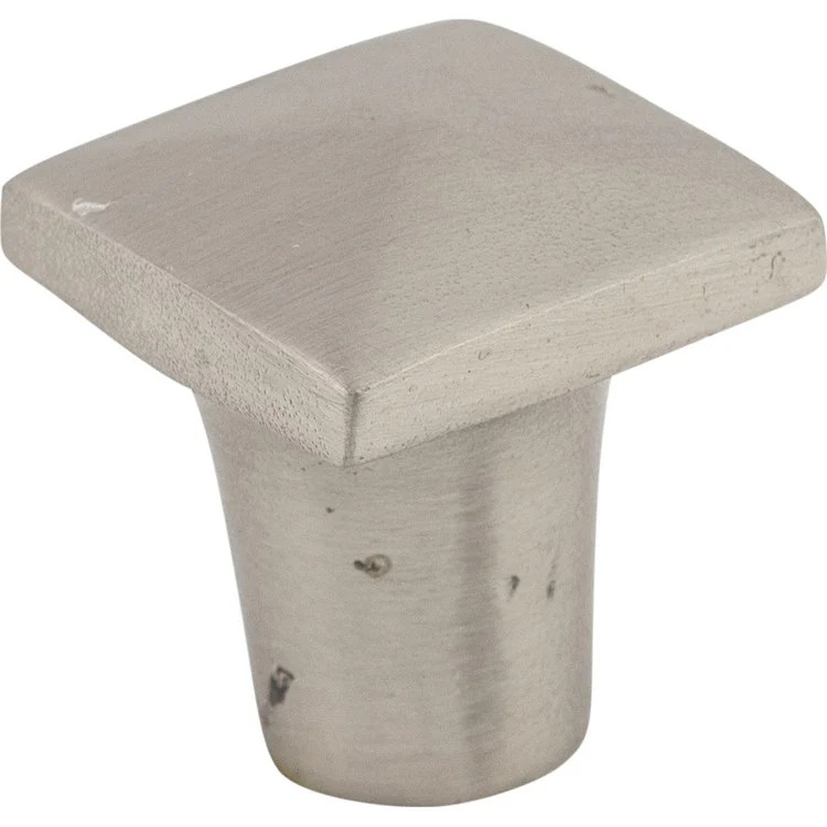Knob Aspen II Square Brushed Satin Nickel Bronze 3/4 x 3/4 x 7/8 Inch 7/8 Inch - Frankwebs