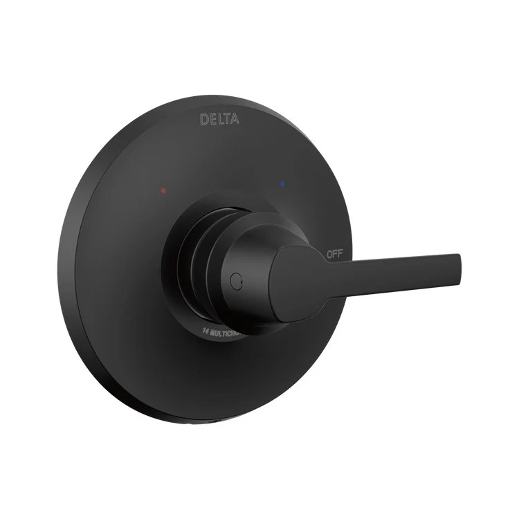 Valve Trim Galeon 14 Matte Black ADA for Monitor 14 Series Single Function Pressure Balance Cartridge - Frankwebs