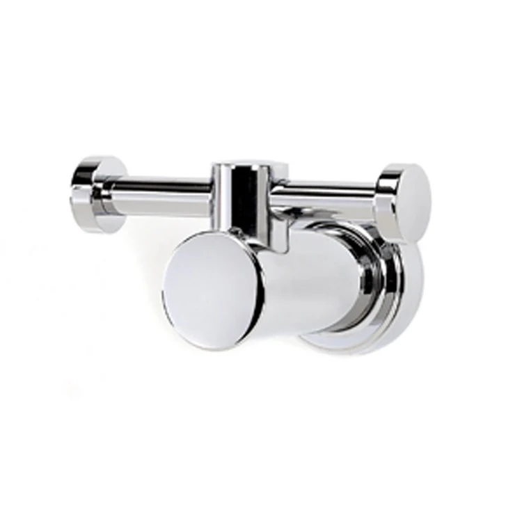 Robe Hook Infinity Bath Double Polished Nickel 1-1/2 Inch 2-3/8 Inch Wall Mount Brass - Frankwebs