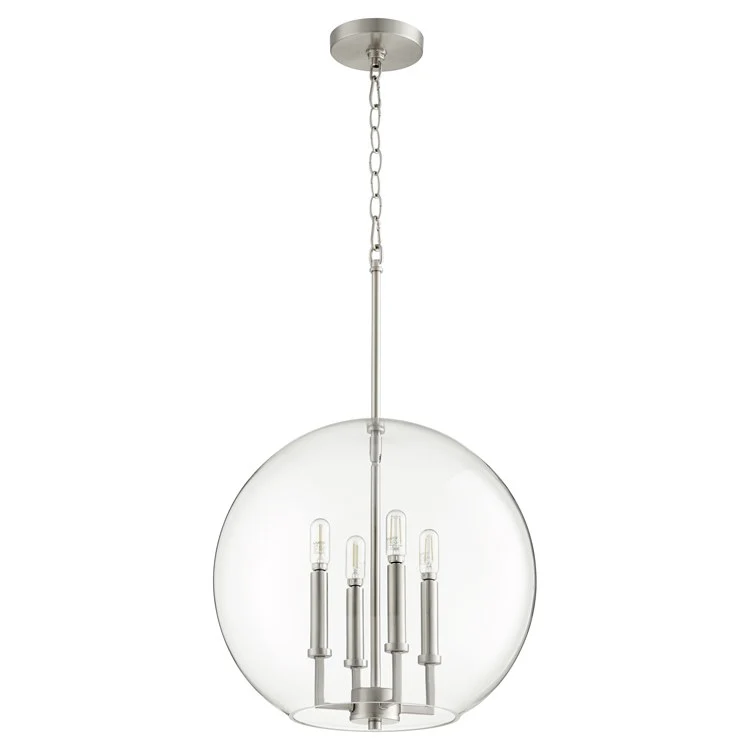 Transitional Four-Light Globe Pendant - Frankwebs