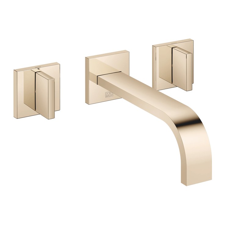 Lavatory Faucet MEM Wall Mount Mixer 2 Lever ADA WaterSense Chrome 1.2 Gallons per Minute Less Drain 3 Hole - Frankwebs