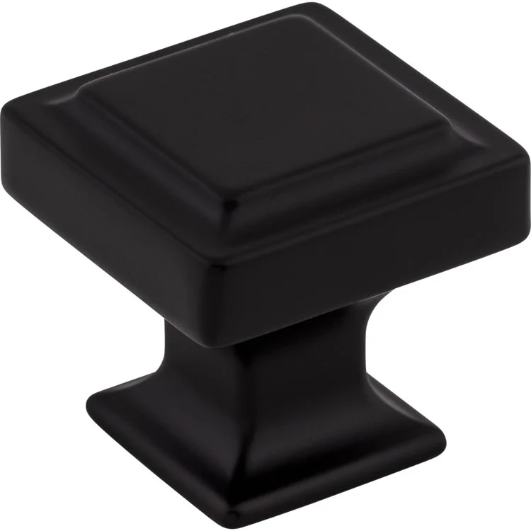 Knob Transcend Ascendra Flat Black Zinc Alloy 1-1/4 Inch - Frankwebs