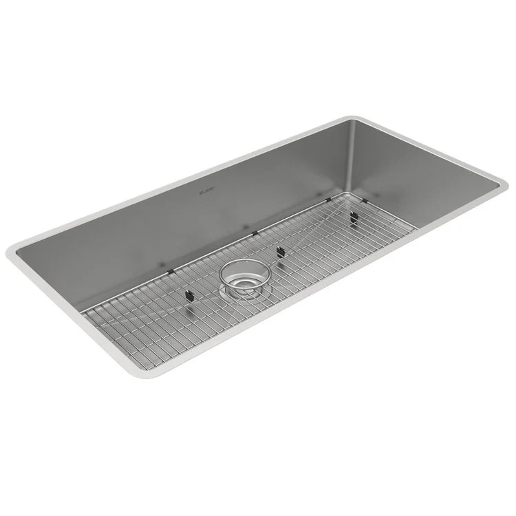 Kitchen Sink Crosstown 36.5 x 18.5 Inch Single Bowl Kit Polished Satin Undermount - Frankwebs