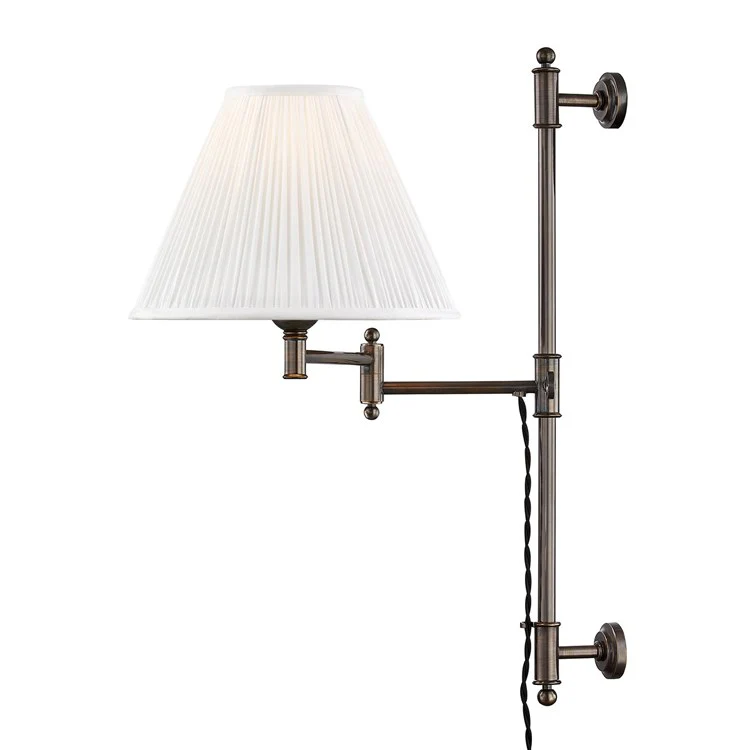 Classic No.1 Single-Light Adjustable Wall Sconce by Mark D. Sikes - Frankwebs