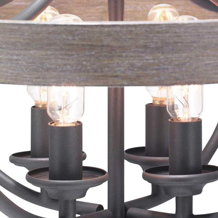 Gulliver Four-Light Convertible Semi-Flush Mount Ceiling Fixture/Pendant - Frankwebs