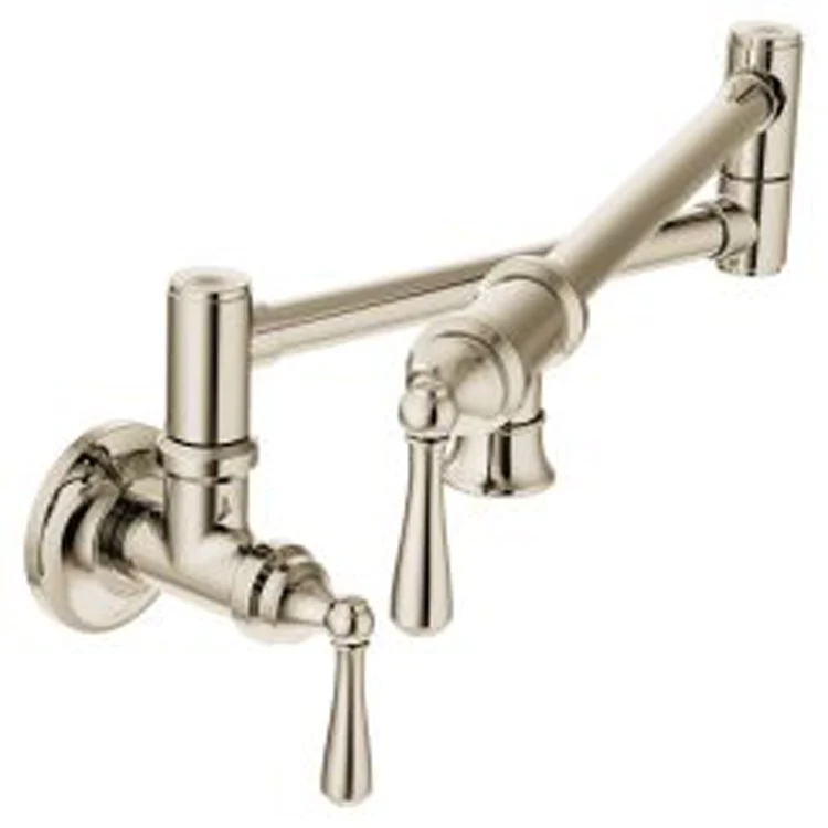 Traditional Two Handle Wall-Mount Pot Filler Faucet - Frankwebs