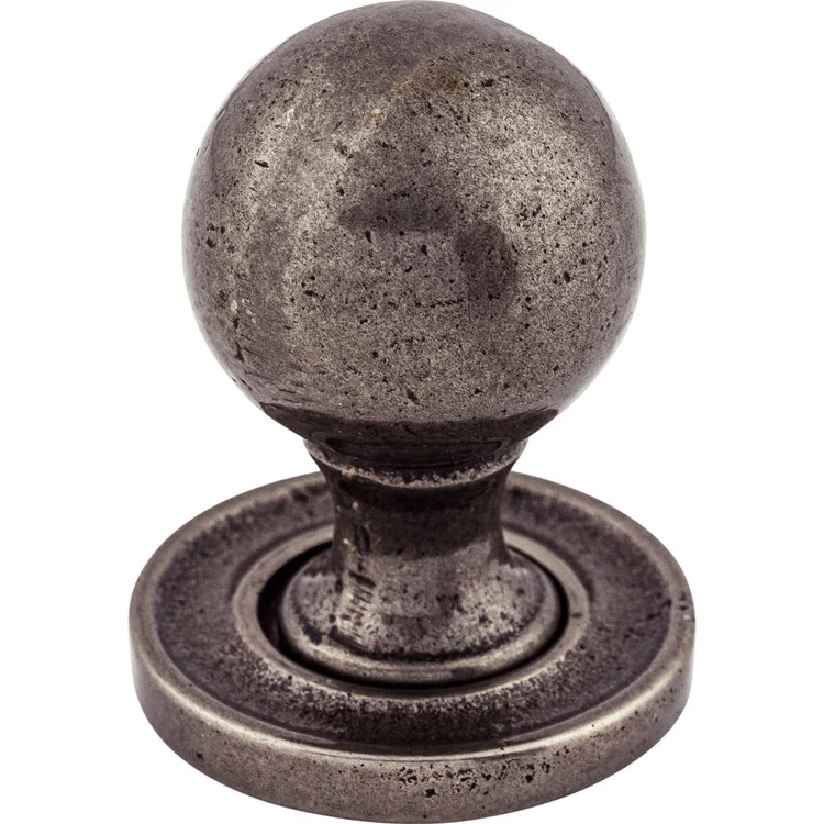 Knob Britannia Paris Round for Decorative Hardware Dark Antique Brass Cast Iron 1-1/4 Inch 1-5/8 Inch Extension - Frankwebs