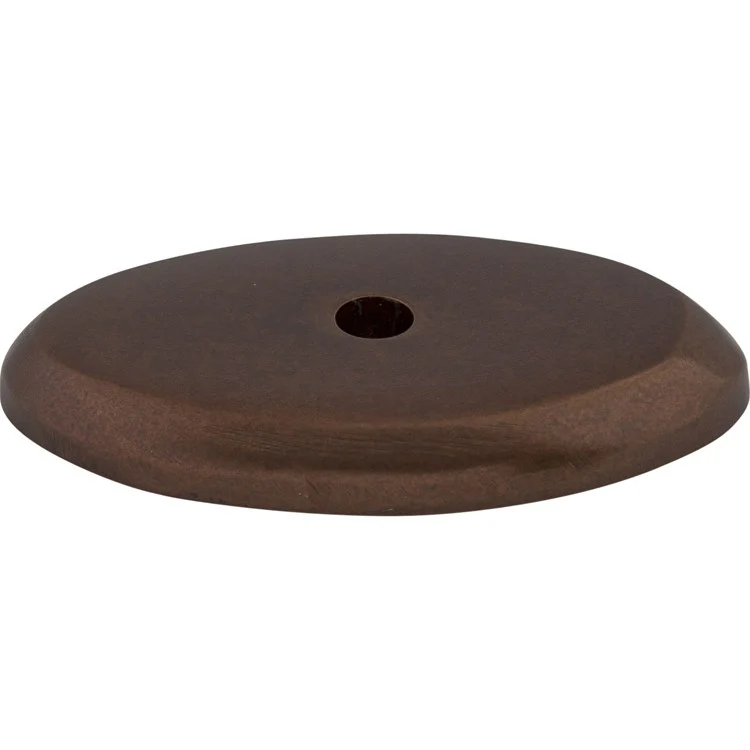 Knob Backplate Aspen Oval Mahogany Bronze 1-1/2 Inch 1 Hole Bronze - Frankwebs