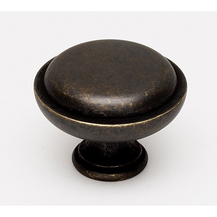 Knob IV Collection Round Polished Brass Brass 1-1/2 Inch 1-1/4 Inch 3/4 Inch - Frankwebs