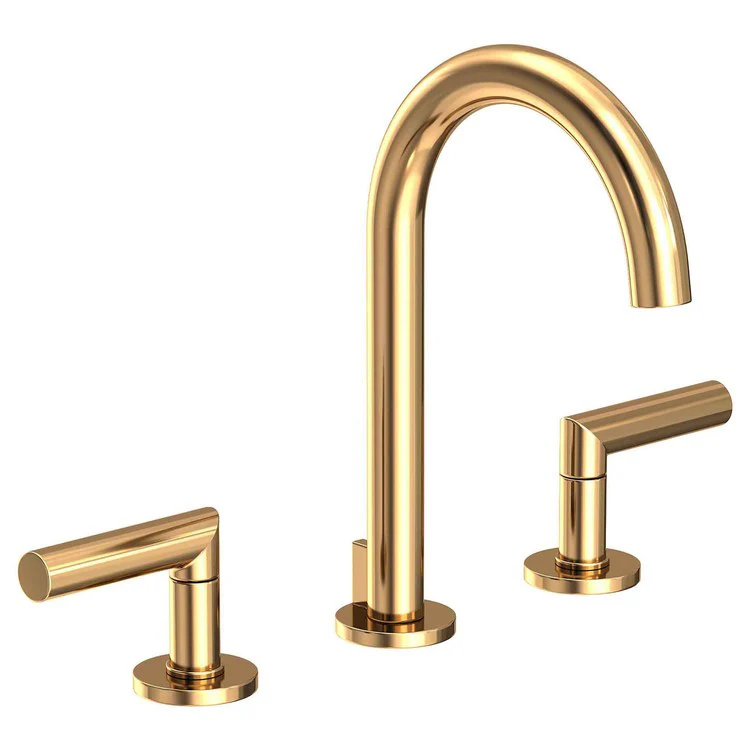 Lavatory Faucet Pavani Widespread 8 to 20 Inch Spread 2 Lever ADA Midnight Chrome 1.2 Gallons per Minute Brass Spout Height 6-1/8 Inch - Frankwebs