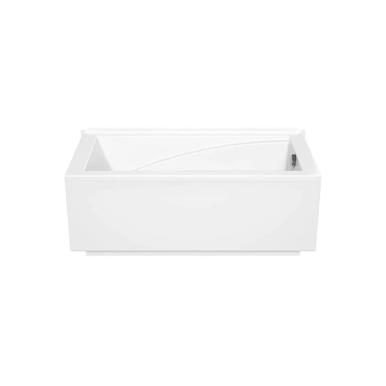 Soaking Tub Modulr 59-5/8 x 31-7/8 x 23 Inch Alcove Left White Acrylic - Frankwebs
