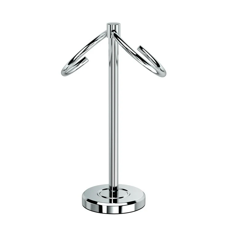 Towel Holder Latitude II S-Style Countertop Holder Chrome Metal 2 Arms - Frankwebs