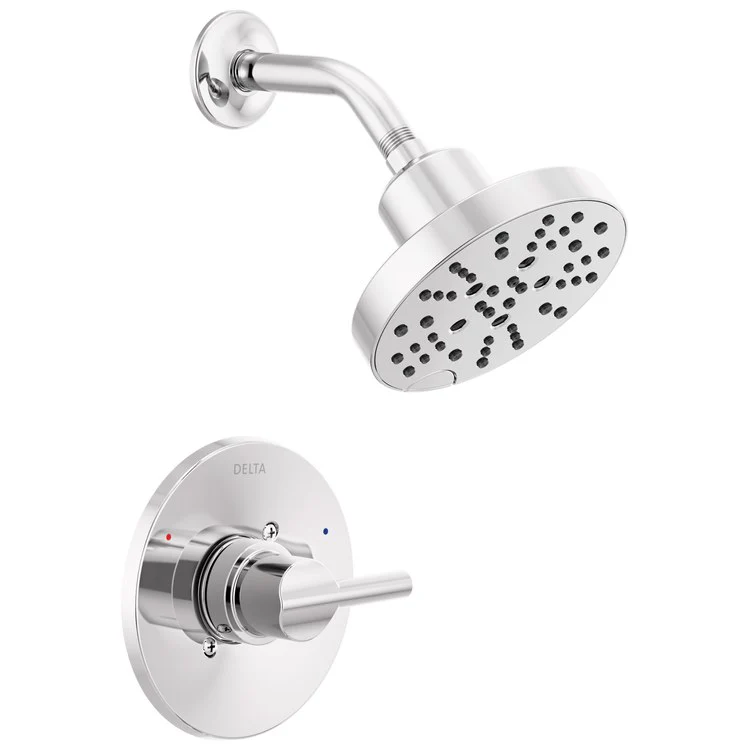Shower Trim Nicoli 14 Series Monitor H2Okinetic 1 Lever Chrome WaterSense ADA 1.75 Gallons per Minute - Frankwebs