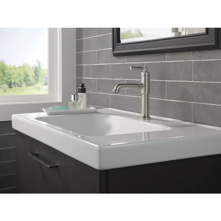 Lavatory Faucet Saylor 1 Lever ADA WaterSense Brilliance Stainless 1.2 Gallons per Minute 4-1/2 Inch - Frankwebs