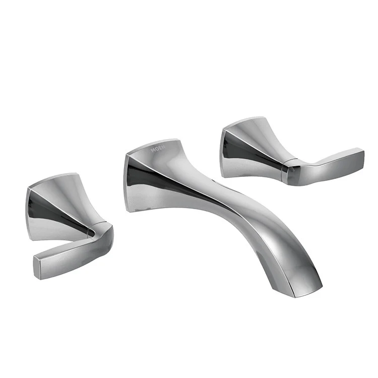 Voss Two Handle Wall-Mount Bathroom Faucet - Frankwebs