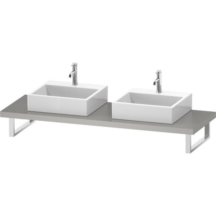 Lavatory Console L-Cube Linen Double Basin 31-1/2 x 21-5/8 Inch 1-3/4 Inch - Frankwebs