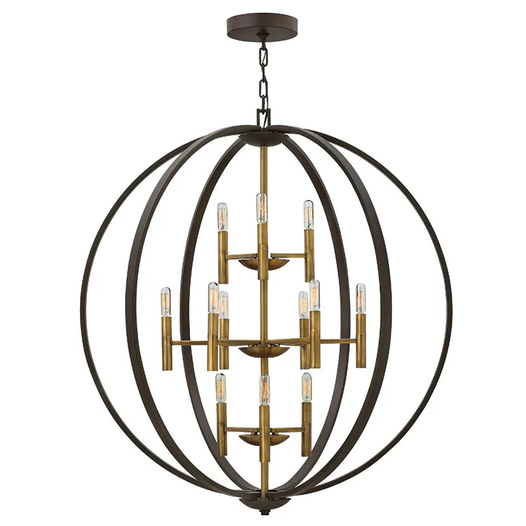 Euclid Twelve-Light Three-Tier Pendant - Frankwebs